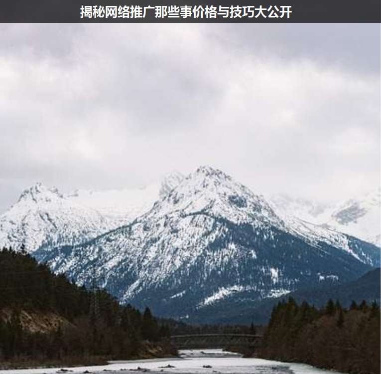 揭秘網(wǎng)絡(luò)推廣那些事價(jià)格與技巧大公開(kāi)