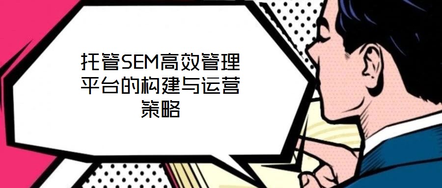 托管SEM高效管理平臺的構(gòu)建與運營策略