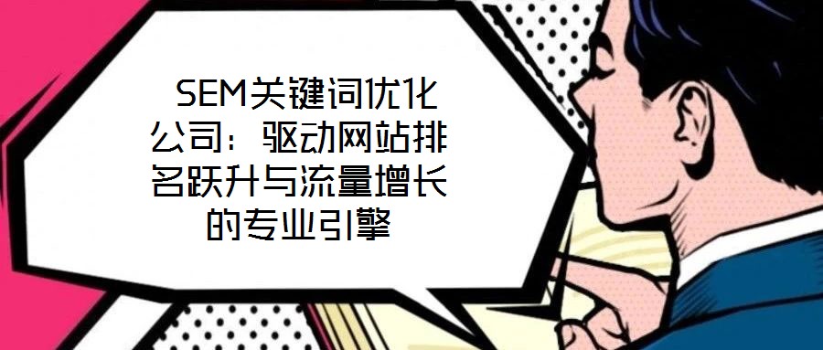  SEM關(guān)鍵詞優(yōu)化公司：驅(qū)動(dòng)網(wǎng)站排名躍升與流量增長(zhǎng)的專業(yè)引擎