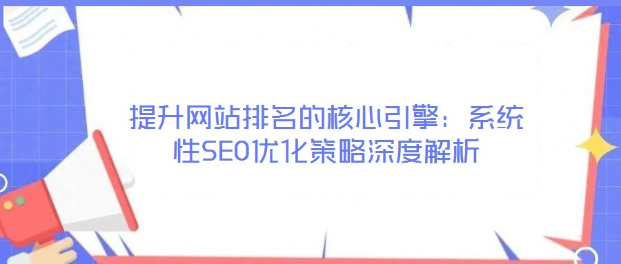 提升網站排名的核心引擎：系統性SEO優化策略深度解析