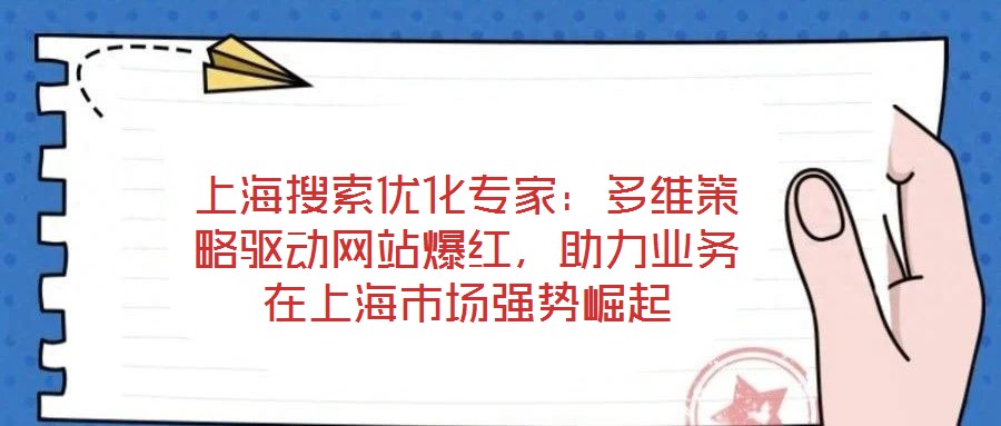 上海搜索優(yōu)化專家：多維策略驅動網(wǎng)站爆紅，助力業(yè)務在上海市場強勢崛起