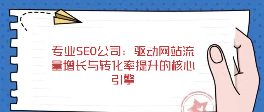 專業SEO公司：驅動網站流量增長與轉化率提升的核心引擎